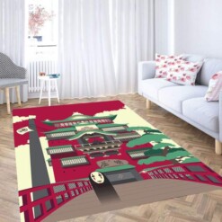 Kaonashi Spirited Away Vector Carpet Rug