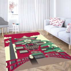 Kaonashi Spirited Away Vector Living Room Modern Carpet Rug