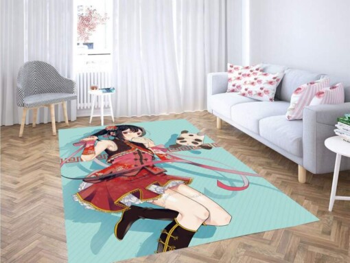 Kawaii Anime Girl Carpet Rug