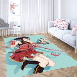 Kawaii Anime Girl Living Room Modern Carpet Rug