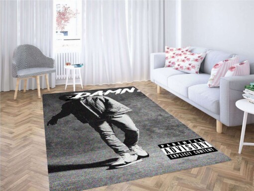 Kendrick Lamar Black White Carpet Rug