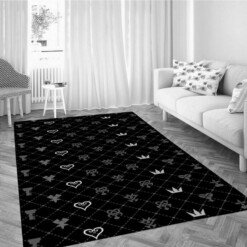 Kingdom Hearts Patterns Living Room Modern Carpet Rug