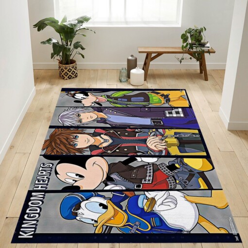 Kingdom Hearts Rug  Custom Size And Printing