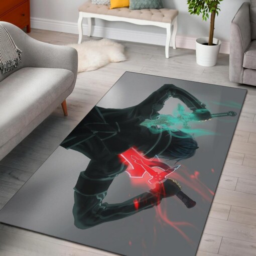 Kirito Sword Art Online Area Rug