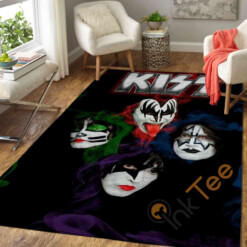 Kiss Rock Band Area Rug