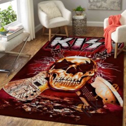 Kiss Rock Band Area Rug