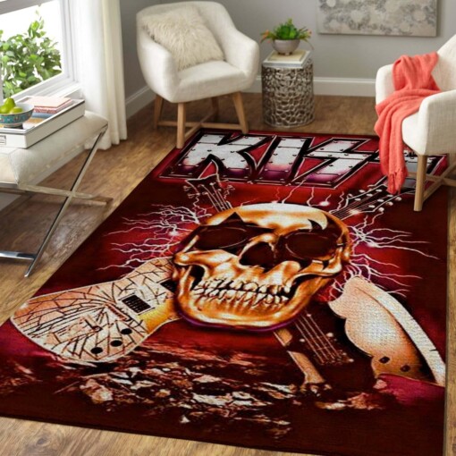 Kiss Rock Band Rug