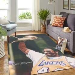 Kobe Lakers Carpet Floor Area Rug