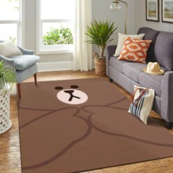 Korean Brown Bear Carpet Floor Area Rug