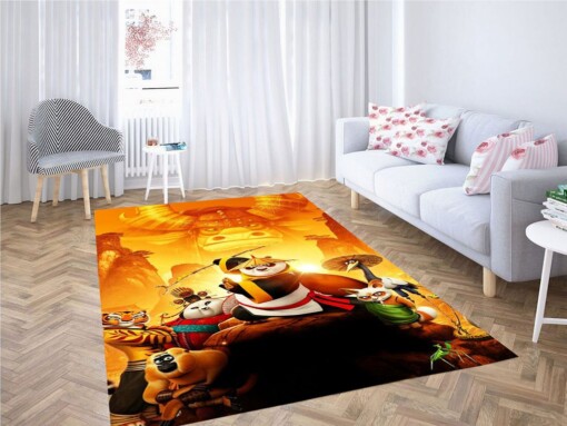 Kung Fu Panda Living Room Modern Carpet Rug