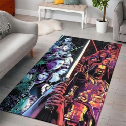 Kylo Rens Lightsaber Star Wars Rug  Custom Size And Printing