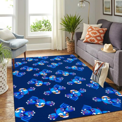Kyogre Pokemon Pattern Carpet Rug