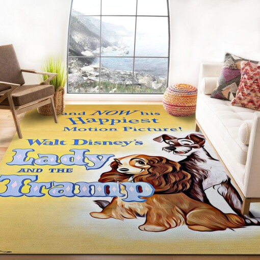 Lady And The Tramp Rug  Custom Size And Printing