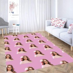 Lana Del Rey Pink Carpet Rug