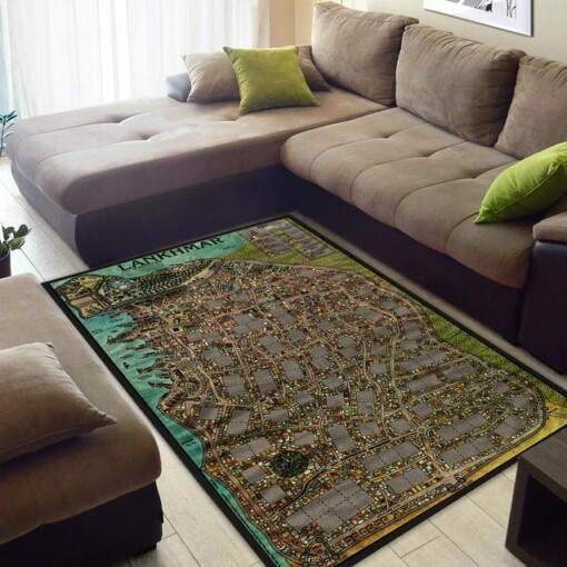 Lankhmar City Of Adventure Map Area Rug