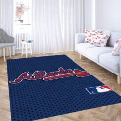 League Baseball Altanta Carpet Rug