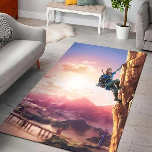 Legend Zelda Breath Wild Rug  Custom Size And Printing