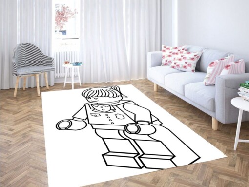 Lego Police Woman Living Room Modern Carpet Rug