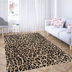 Leopard Wallpaper Living Room Modern Carpet Rug