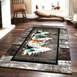 Lets Go To The Forest Rectangle Rug