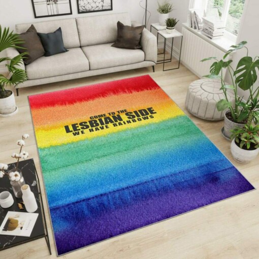 Lgbt Lesbian Area Rug