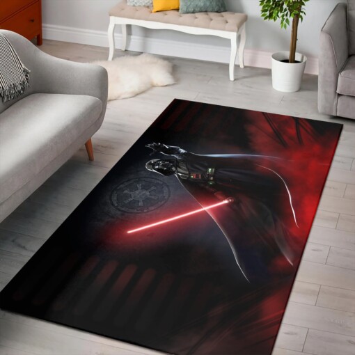 Lightsabers Darth Vader Star Wars Rug  Custom Size And Printing