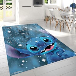 Lilo And Stitch Ohana Rug  Custom Size And Printing