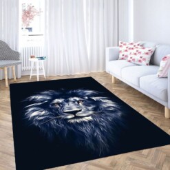 Lion Face Wallpaper Carpet Rug