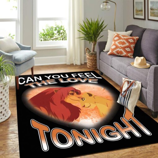 Lion King Love Carpet Floor Area Rug