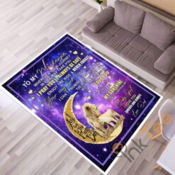 Lion Sofa Dad To My Daughter I Love You The Moon And Back Letter Sayings Living Room Rug