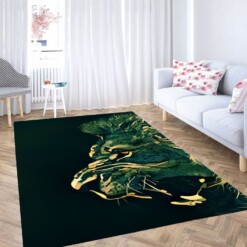 Lion Wallpaper Carpet Rug