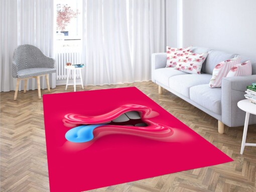 Lip Wallpaper Carpet Rug