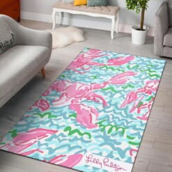 Lobstah Roll Lilly Pulitzer Area Rug