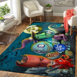 Lock Shock Barrel Oogies Boys The Nightmare Before Christmas Halloween Area Rug