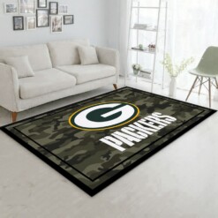 Logo Green Bay Packers NFL Rug  Custom Size And Printing