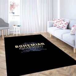 Logo Queen Bohemian Rhapsody Living Room Modern Carpet Rug