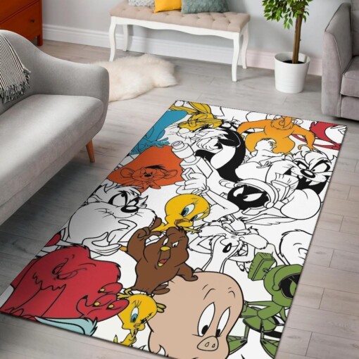 Looney Tunes Characters Area Rug