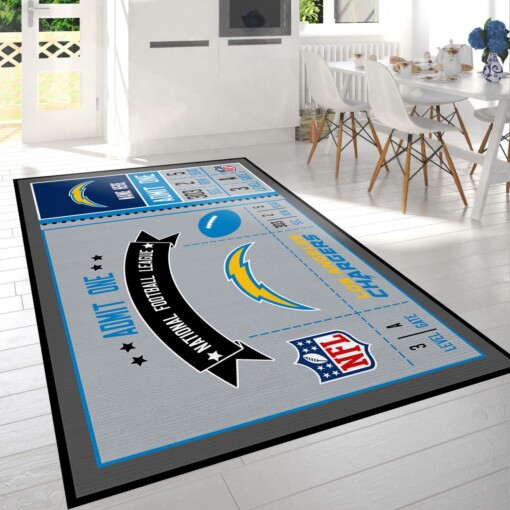 Los Angeles Chargers Rug  Custom Size And Printing
