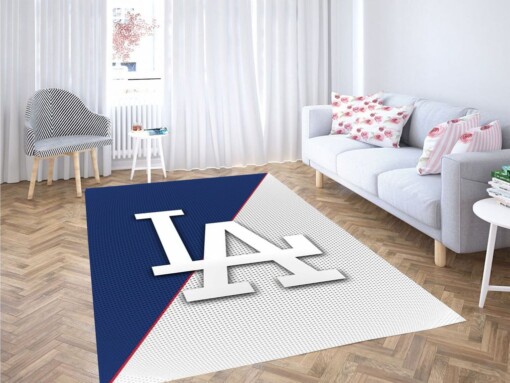 Los Angeles Dodgers Living Room Modern Carpet Rug
