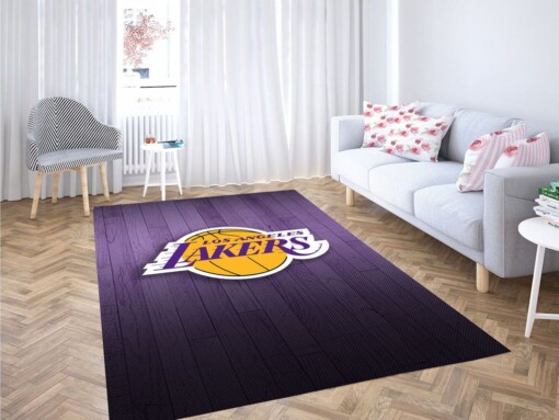 Los Angeles Lakers Logo Living Room Modern Carpet Rug