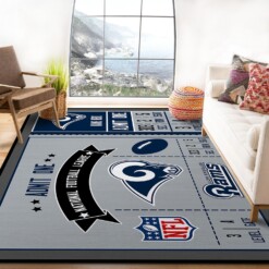 Los Angeles Rams Sport Rug  Custom Size And Printing