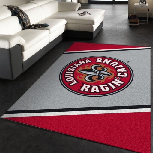 Louisiana Ragin Cajuns Rug  Custom Size And Printing