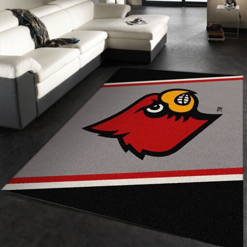 Louisville Cardinals Rug  Custom Size And Printing