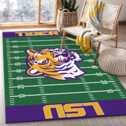 Lsu Tigers NFL Rug  Custom Size And Printing