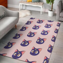 Luna Sailor Moon Cat Area Rug