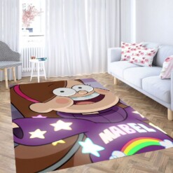 Mabel Glowing Gravity Falls Carpet Rug