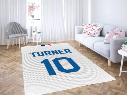 Major Turner League Baseball Logo Living Room Modern Carpet Rug