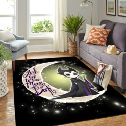 Maleficent Love Moon And Back Carpet Area Rug