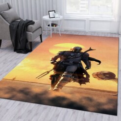 Mandalorian Star War Rug  Custom Size And Printing