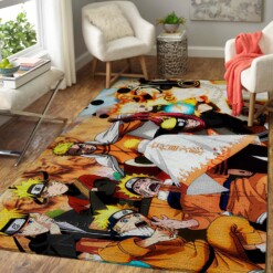 Manga Anime Fans Naruto All Forms Area Rug